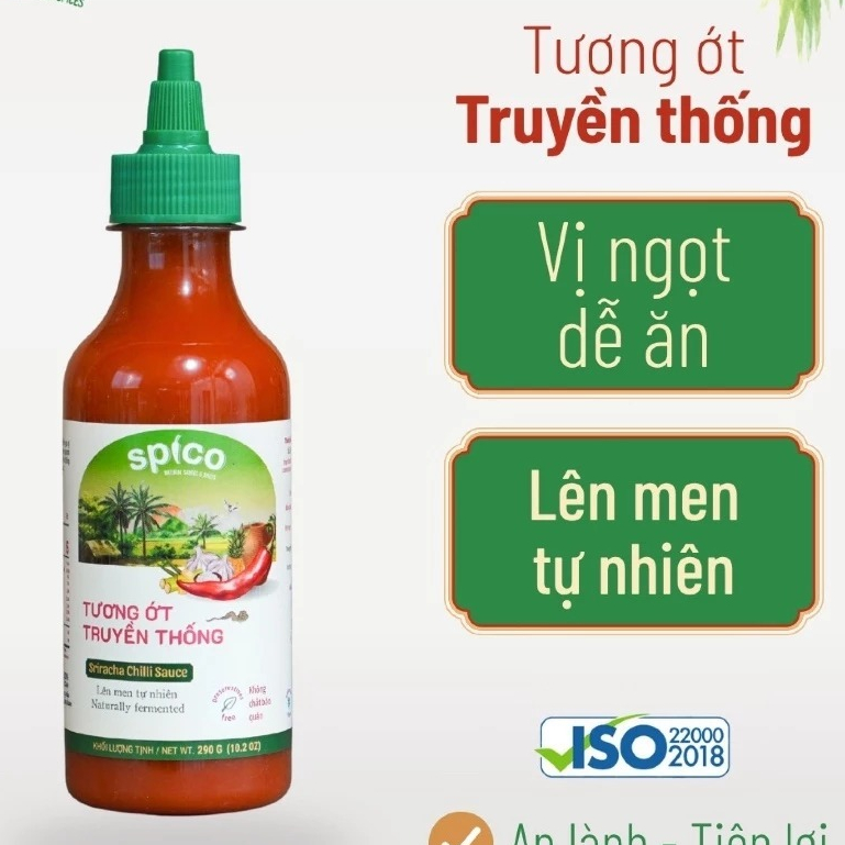 Tương Ớt Truyền Thống SPICO Sriracha Chilli Sauce Vị Ngọt Thanh Cay Nhẹ