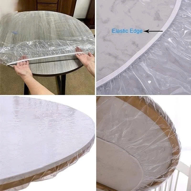 Set 10 Màng bọc PE 1.2m chống bụi bảo vệ đồ dùng Khăn trải bàn trong suốt chống thấm nước và chống dầu