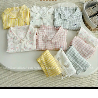 Pijama cho bé trai bé gái dài tay thu đông sz 10-30kg, đồ ngủ cho bé dài tay bảng màu siêu xinh