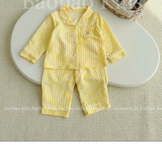 Pijama cho bé trai bé gái dài tay thu đông sz 10-30kg, đồ ngủ cho bé dài tay bảng màu siêu xinh