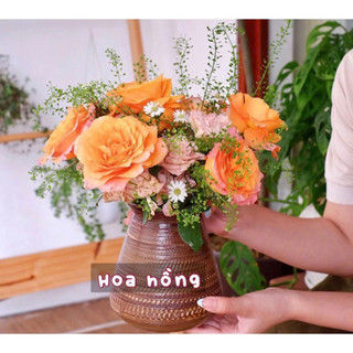 Bình Hoa Men Atlantis Bát Tràng, Lọ Hoa Đẹp Màu Trắng Ngà Decor Trang Trí Nhà Cửa