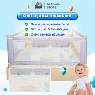 Thanh Chắn Giường Pakey LC1 Bản New Cao 105cm Ống Thép Siêu Dày, Thanh Chắn Giường Thiết Kế Chốt Nâng Cấp Bấm Hạ Dễ Dàng