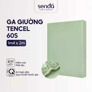 Ga giường Lụa Tencel 1m4 Sen Đá Home Bedding cao cấp trơn màu, drap bo chun trải nệm, ra bọc đệm 1m4x2m