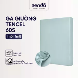 Ga giường Lụa Tencel 1m6 1m8 Sen Đá Home Bedding cao cấp trơn màu, drap bo chun trải nệm 1m6x2m 1m8x2m, bọc đệm mát lạnh