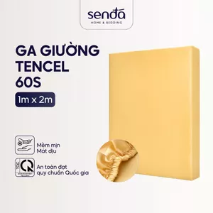 Ga giường Lụa Tencel 1m Sen Đá Home Bedding cao cấp trơn màu, drap bo chun trải nệm, ra lẻ bọc đệm 1mx2m