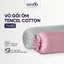 Vỏ gối ôm Lụa Tencel Cotton Sen Đá Home Bedding 70x100 35x100 cao cấp trơn màu, bao áo gối ôm có dây kéo khóa