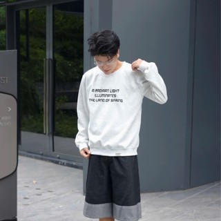 Áo Sweater Unisex Thêu Chữ Chất Vải Nỉ 2 Da Cao Cấp GUDOMAN S11 Áo Tay Dài Thu Đông 2025