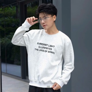 Áo Sweater Unisex Thêu Chữ Chất Vải Nỉ 2 Da Cao Cấp GUDOMAN S11 Áo Tay Dài Thu Đông 2025