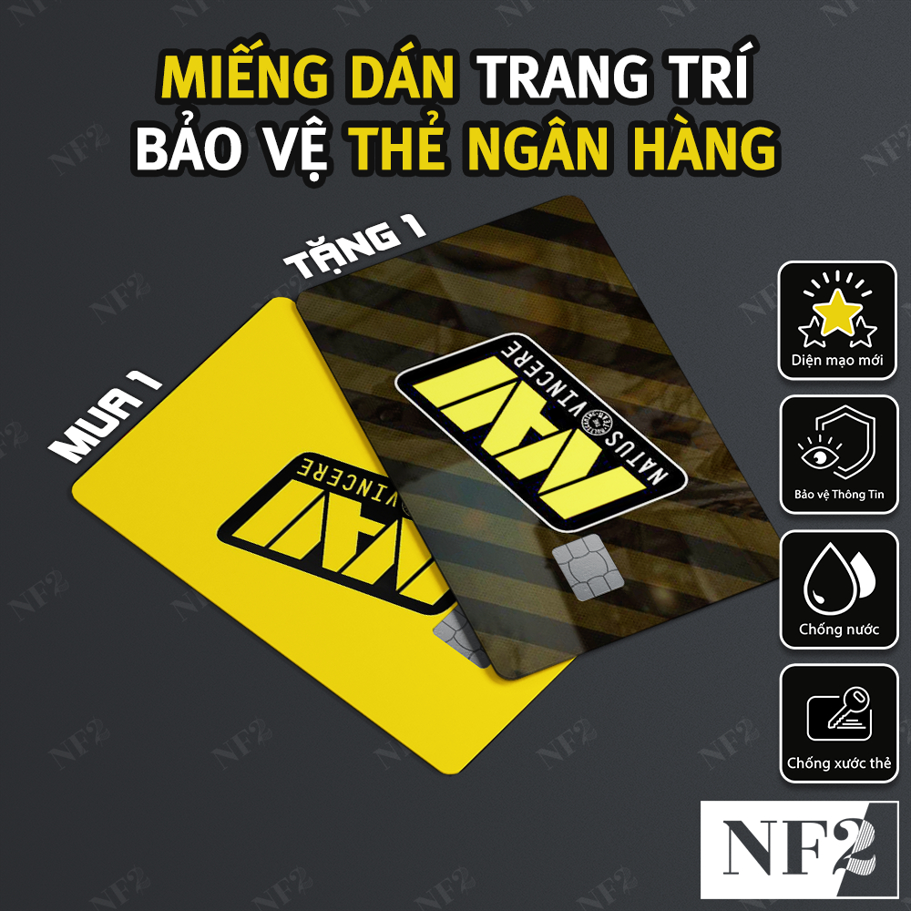 Miếng Dán Trang Trí LOGO TEAM CSGO - Decal Sticker Thẻ ATM (Thẻ Chung Cư, Thẻ Xe, Debit, Credit) NF2