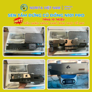 Cây sen tắm đứng nóng lạnh Norita N101 pro cao cấp Full viền led hiển thị nhiệt độ thời gian, củ đồng chất lượng 2.1Kg