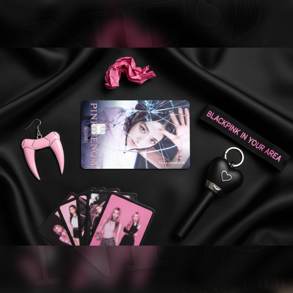 Miếng Dán Trang Trí  PINK VENOM - Decal Sticker Thẻ ATM (Thẻ Chung Cư, Thẻ Xe, Debit, Credit) NF2