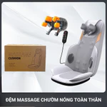 Đệm Ghế Massage Toàn Thân Tại Nhà – Đệm Mát Xa Cổ Vai Gáy, Thắt Lưng, Chườm Nóng Nhiệt Hồng Ngoại Thư Giãn HB25 — ảnh 2