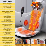 Đệm Ghế Massage Toàn Thân Tại Nhà – Đệm Mát Xa Cổ Vai Gáy, Thắt Lưng, Chườm Nóng Nhiệt Hồng Ngoại Thư Giãn HB25 — ảnh 3