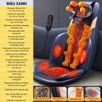 Đệm Ghế Massage Toàn Thân Tại Nhà – Đệm Mát Xa Cổ Vai Gáy, Thắt Lưng, Chườm Nóng Nhiệt Hồng Ngoại Thư Giãn HB25 — ảnh 4