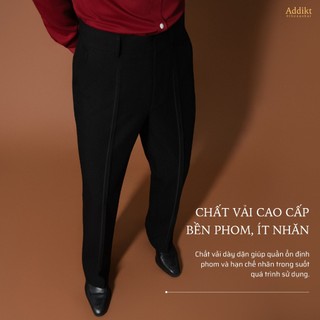 Quần Loe cạp cao Addikt Gallant Flared High Rise Trousers - Quần nam ống loe 2 màu Đen/ Be vải Cotton Blend chống nhăn