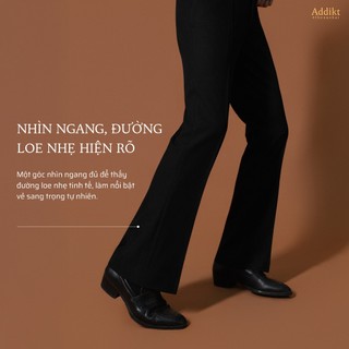 Quần Loe cạp cao Addikt Gallant Flared High Rise Trousers - Quần nam ống loe 2 màu Đen/ Be vải Cotton Blend chống nhăn