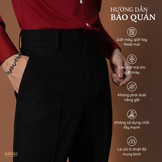 Quần Loe cạp cao Addikt Gallant Flared High Rise Trousers - Quần nam ống loe 2 màu Đen/ Be vải Cotton Blend chống nhăn