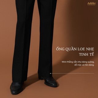 Quần Loe cạp cao Addikt Gallant Flared High Rise Trousers - Quần nam ống loe 2 màu Đen/ Be vải Cotton Blend chống nhăn