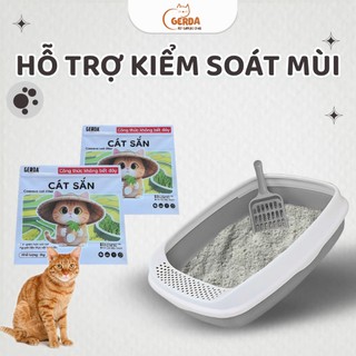 (combo 3 túi) cát sắn cho mèo , cát tự nhiên sinh học siêu vón cục , không bết đáy , tự phân hủy trong nước