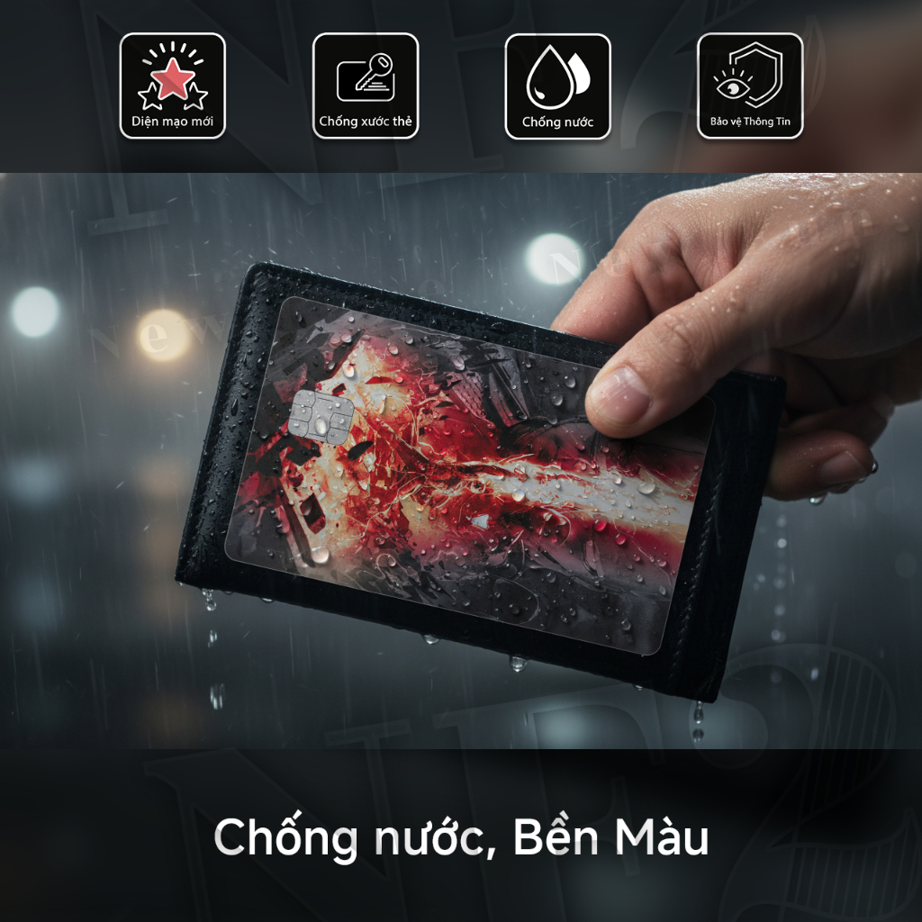Miếng Dán Trang Trí AVENGER - Decal Sticker Thẻ ATM (Thẻ Chung Cư, Thẻ Xe, Debit, Credit) NF2