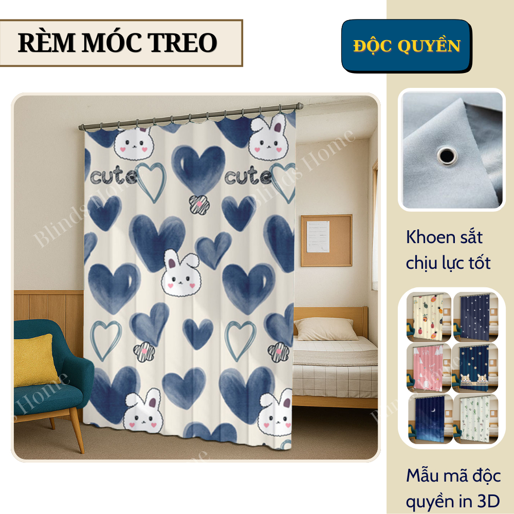 Rèm Rido ngăn phòng che nắng hiệu quả có sẵn móc treo RIDO, nhiều mẫu ...