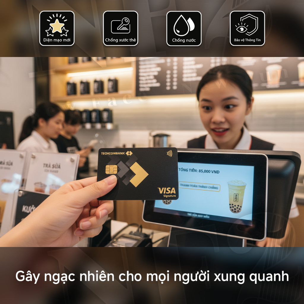 MIẾNG DÁN THẺ ĐEN - Decal Sticker Trang Trí Thẻ ATM (Thẻ Chung Cư, Thẻ Xe..) - NF2