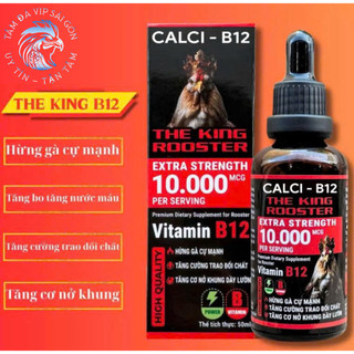 Combo(2 tặng 1) b12 10.000mcg nuôi gà chế độ tăng bo, nở khung, tăng nước máu, hừng gà (1 chai 50ml)