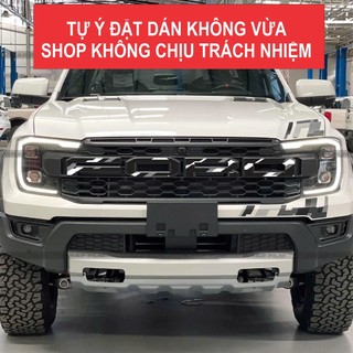 Tem dán chữ Ford Calang Raptor, chất liệu in 3 lớp, giúp không phai màu và độ bám cao