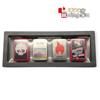 ( hoả tốc ) khay màng co trưng bày 4 zippo kích thước 9*23cm