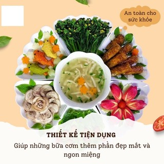 Bộ bát đĩa hoa mặt trời trắng trơn nhựa Việt Nhật - Bộ bát đĩa thắp hương thờ cúng gia tiên mã 6836