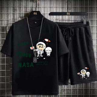 ⚡️ HOTTTT ⚡️ Bộ Thể Thao Nam Nữ Chất Thun Mè 4 Màu, Sét Đồ Mặc Nhà mát Nhẹ In Chữ SPACE BC