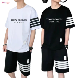 Bộ Thể Thao nam ⚡️ XẢ KHO ⚡️ Nguyên Sét sọc tay unisex - đồ mặc ở nhà - DTB K1