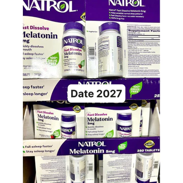 Kẹo Ngậm & viên uống Natrol Melatonin 100v .250v 10mg 2026
