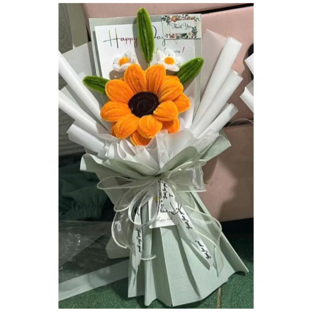 Bó Hoa Hướng Dương Kẽm Nhung