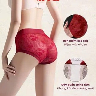 Quần lót ren cạp cao Q 226 hoạ tiết ren hoa tinh tế - Quần lót nữ COMFORMTABLE trong suốt gợi cảm kháng khuẩn