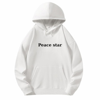 Áo khoác hoodie peace star nam nữ có mũ, Áo nỉ unisex mặc cặp đôi dáng rộng nhiều màu chất dày dặn k1