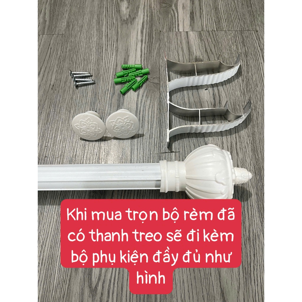 TRỌN BỘ RÈM CỬA BUỒNG RÈM THỔ CẨM ( CHƯA CÓ THANH TREO & CÓ THANH TREO ) RÈM CỬA VIỆT HÀN