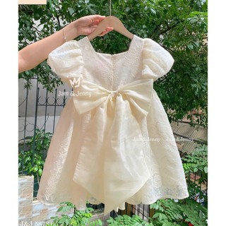 [B&G] Đầm váy ren trắng kem nhẹ nhàng, dáng xoè bồng bềnh – bé mặc lên như nàng thơ nhỏ