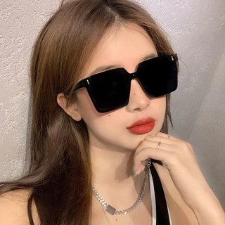 Kính râm đen nam nữ from vuông to đi đường chống nắng tua uv, Kính thời trang phong cách Styley