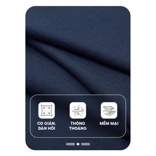 Áo thun polo nam YODY trơn basic vải cotton pique thoáng mát bền màu MCPO25A517