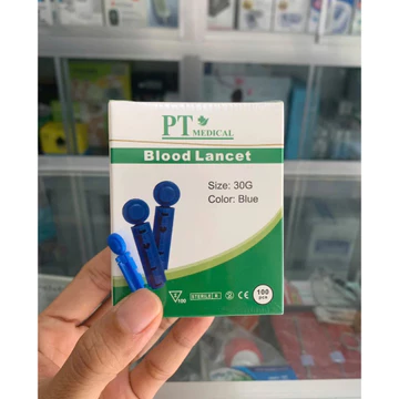 100 Kim lấy máu tròn dùng cho các máy đo đường huyết Oncall, Sinocare, Microlife, OG care, Clever check, Pic….