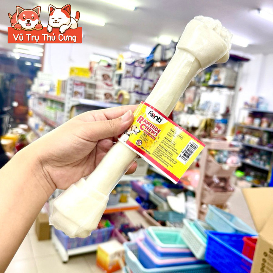 Thanh Da Bò Sữa 1 Cục Cho Chó Fonti Inu Size 6"-12"