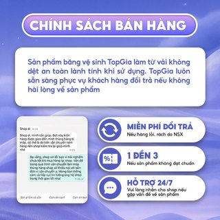 Băng vệ sinh quần Topgia siêu thấm hút chất liệu mềm mại thoáng khí an toàn cho da 5 miếng