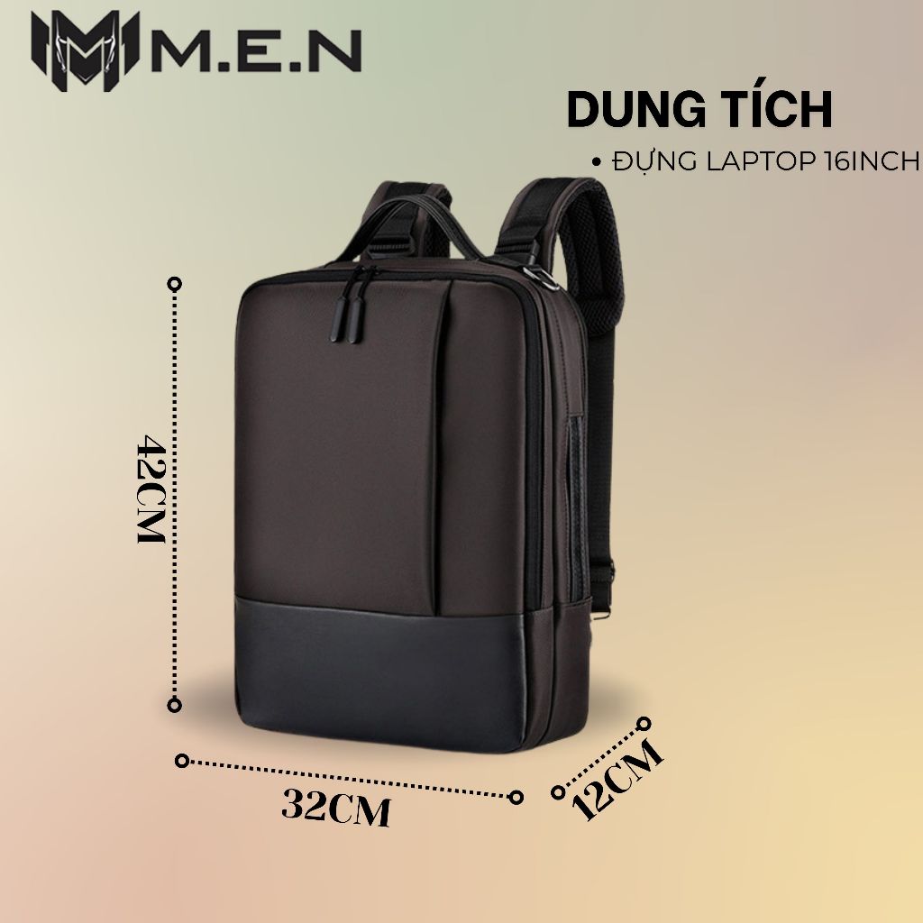 Balo cặp LAPTOP đa năng có sạt USB chống sốc laptop 15 inch công nghệ mới 5.2 M.E.N H1991