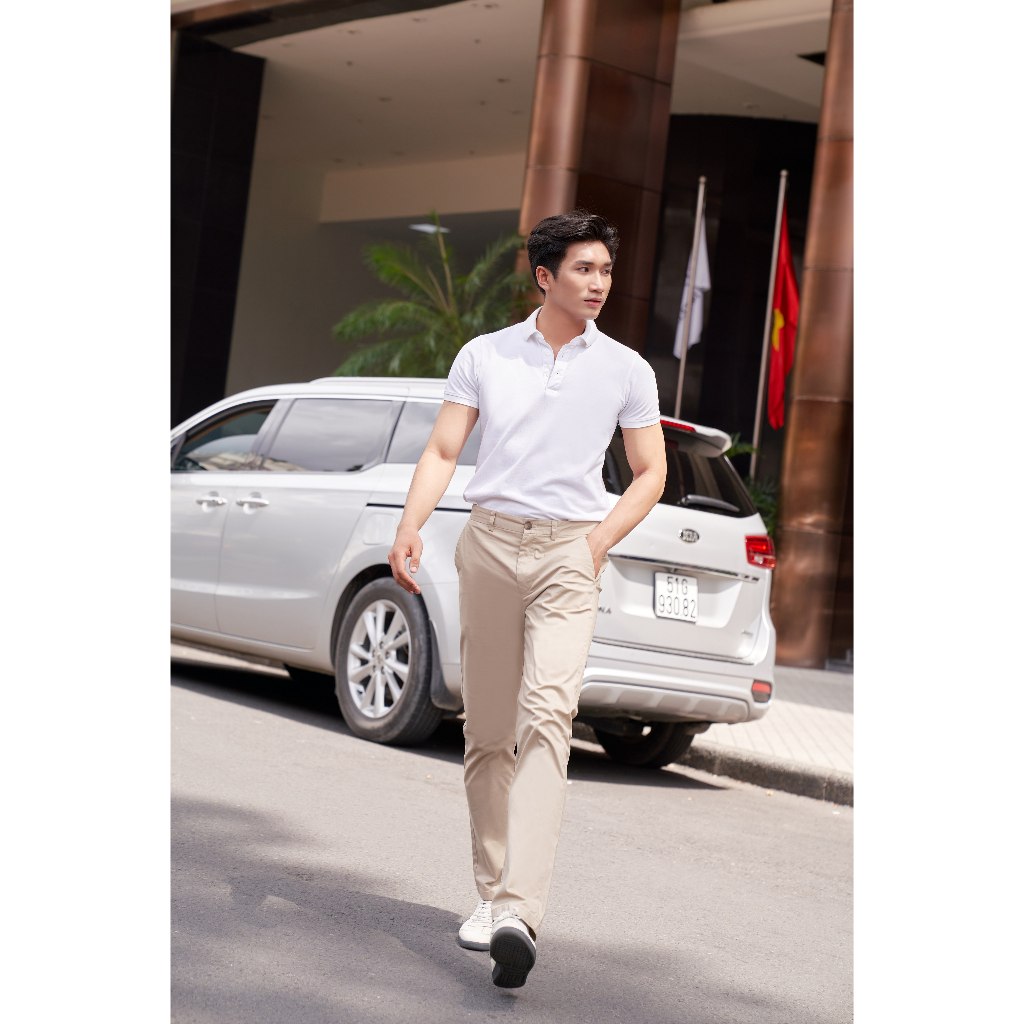 Quần Kaki Nam Ninomaxx Form Tapered SOFTBRUSH Siêu Mịn Thoáng Khí Co Giãn Nhẹ 2507001