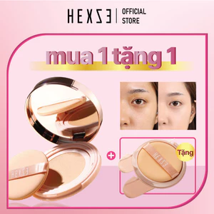 Cushion lâu trôi mịn đẹp HEXZE 15G nâng tone tự nhiên Kèm lõi thay 15G