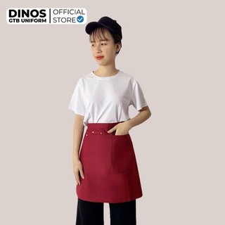 Tạp Dề Ngắn Dinos Vải Kaki Cotton Cho Nhân Viên Phục Vụ - Nhiều Màu