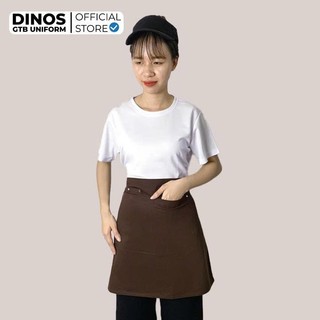 Tạp Dề Ngắn Dinos Vải Kaki Cotton Cho Nhân Viên Phục Vụ - Nhiều Màu