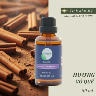 Tinh dầu thiên nhiên Caroline 10ml | Hương Quế | Có kiểm nghiệm COA | Nhập khẩu USA