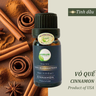 Tinh dầu thiên nhiên Caroline 10ml | Hương Quế | Có kiểm nghiệm COA | Nhập khẩu USA